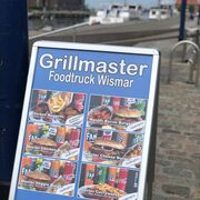 unser Kundenstopper an der Kaikante